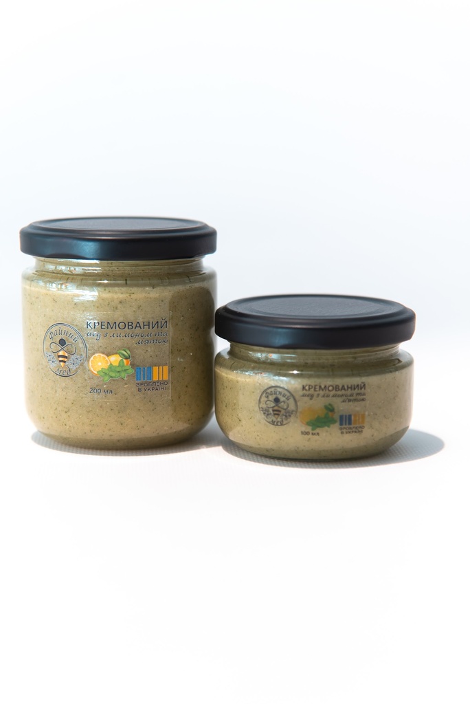 Кремований мед з м'ятою та лимоном