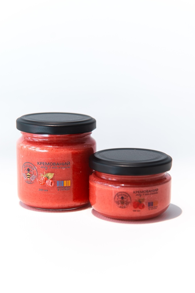 Кремований мед з малиною