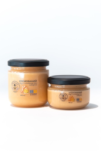 Кремований мед з імбирем та лимоном