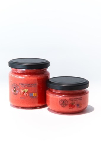 Кремований мед з малиною